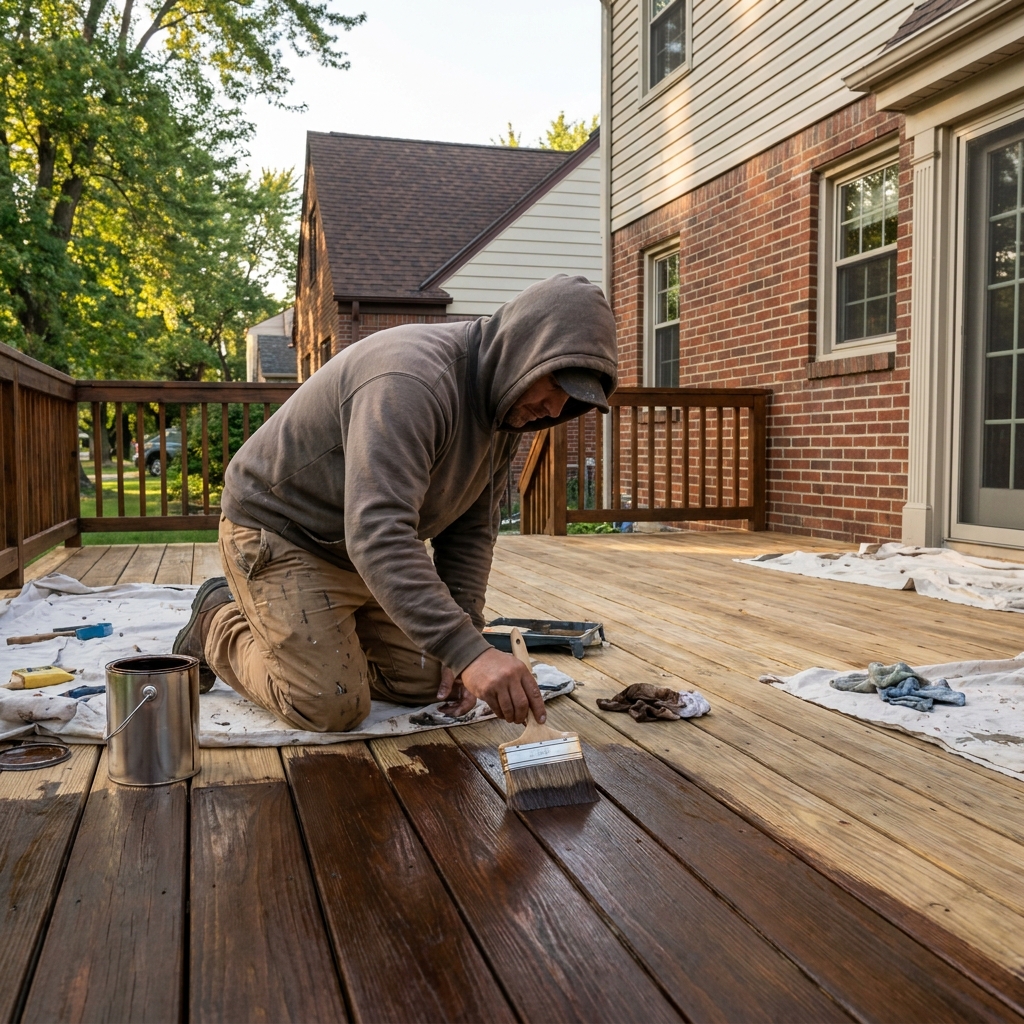 Deck & fence staining