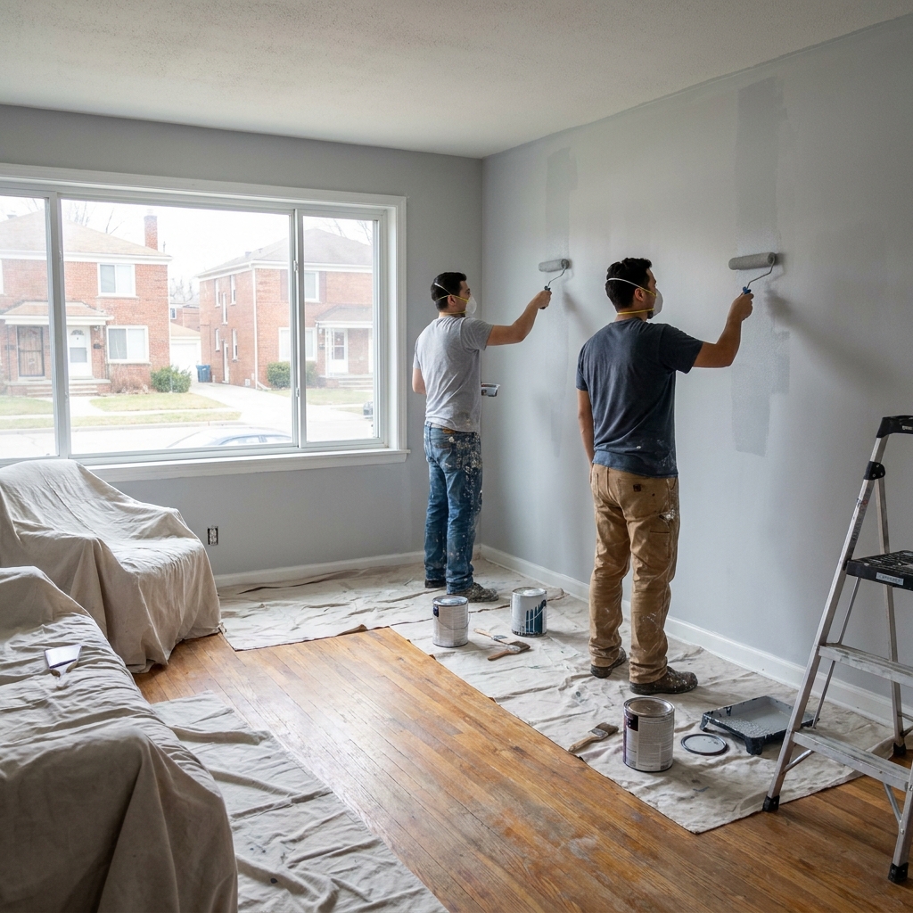 Rental turnover painting